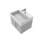 Castello Usa Amazon 24-inch Gray Vanity Set with White Top and Chrome Handles CB-MC-24G-CHR-2056-WH - alternate 1